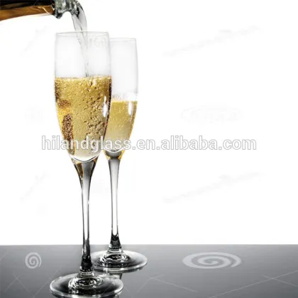 new products clear champagne glass