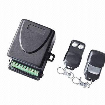 Radio receiver & transmitter kits for garage door or garden light system with CE certification