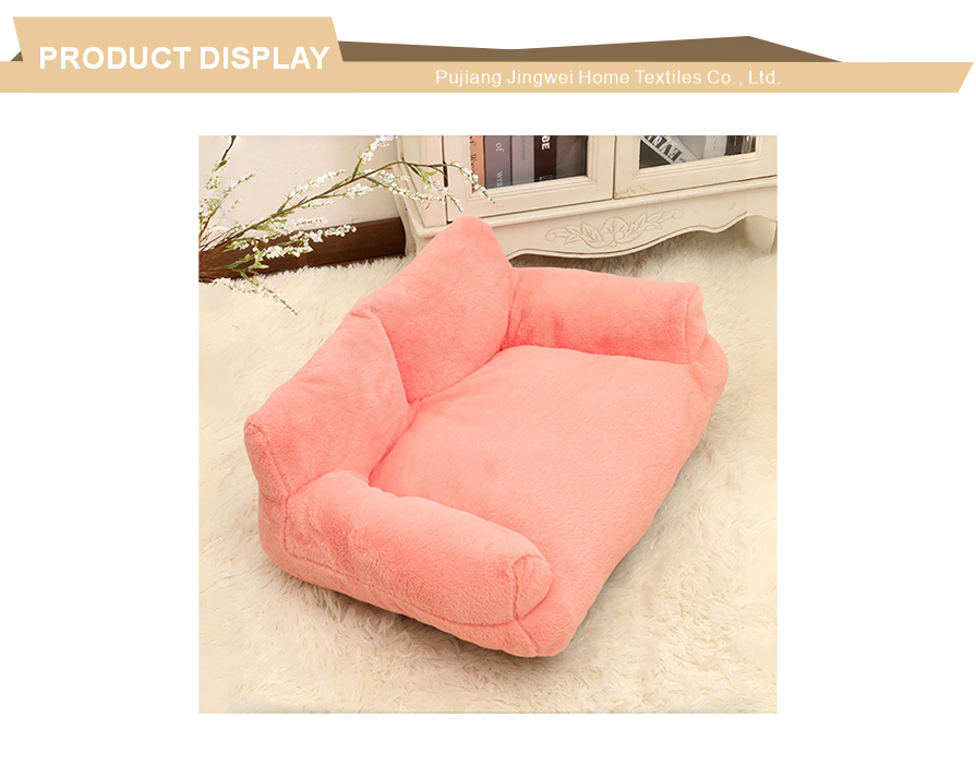 Upholstered fluffy cat dog resting sofa