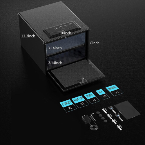 Home Fingerprint Pistol Safe for Nightstand
