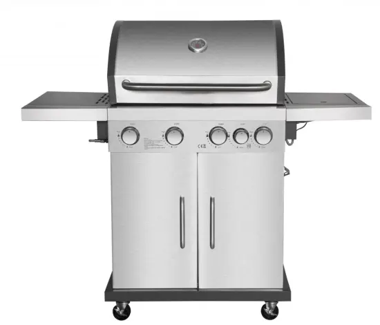 Stainless Steel 4 Burner Gas Grill BBQ