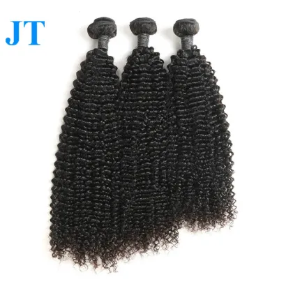 Afro Gray Braiding Hair Extensions Curly Brazilian Human Hair Bundles