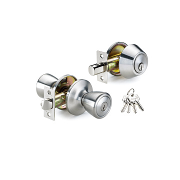 Zinklegering Commerciële computer Geslatte Home Knob Lockset