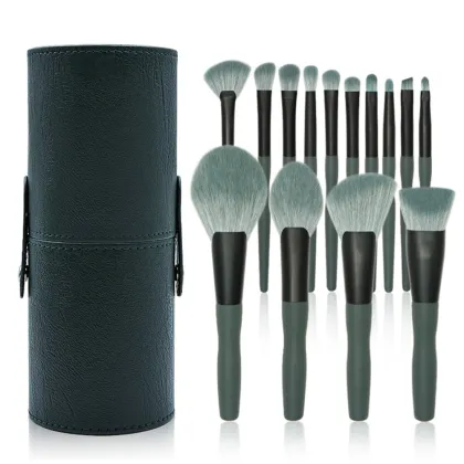 wooden handle beauty brush makeup brush box packaging