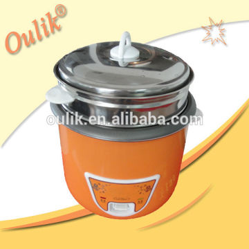 Hot sales orange printing shell cylinder rice cooker