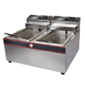 Double compartment gas fryer commercial