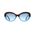 Women Fashion Round Uv400 Polarized Shade Acetate Sunglasses