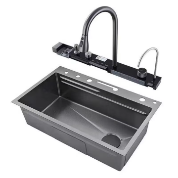 Hongdec SS304 600 mm schwarzer Küchenarmatur
