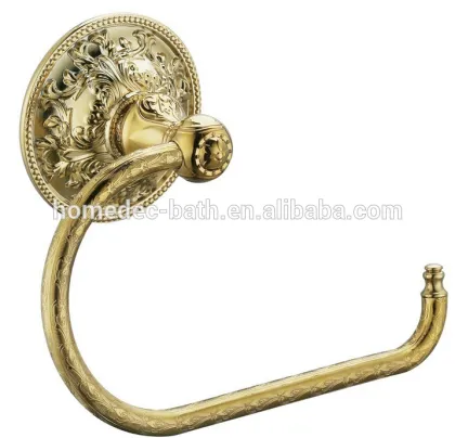 Brass Bath Towel Ring Golden plated Towel Holder hardware accessory