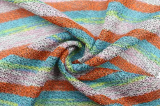 Polyester Knitted Terry Melange Fabric