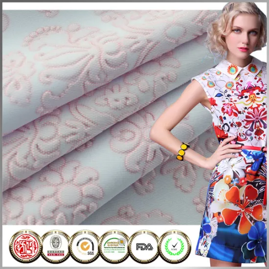 New design IAF Spandex Beautifu embossed polyester fabric