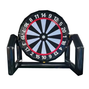 Kommerziellem Custom Custom PVC aufblasbares Fußball -Dart -Spiel für interaktive Outdoor -Spaß