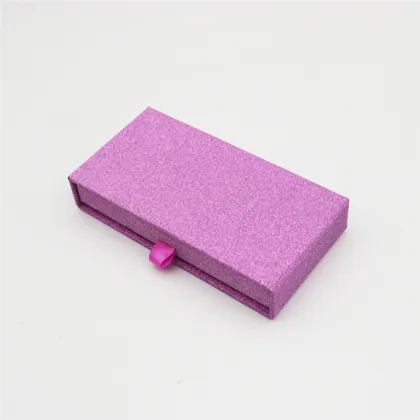 Pink Sliding Eyelash Extensions Beauty Box Empty