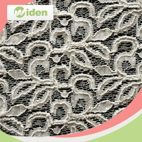 Indian Nylon Non Elastic Lace Chantilly Lace Fabric in Dubai