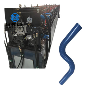 Automatic Steel Round Rain Gutter Profile Metal Downspout Sheet Cold Roll Forming Machine