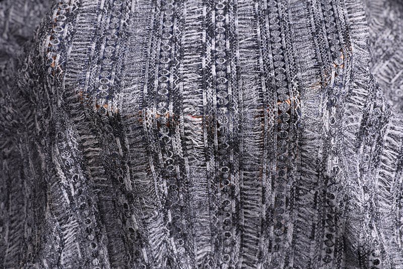 3D Tassel Embroidery Fabric