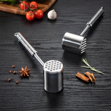 MaxCook 304 स्टेनलेस स्टील मीट हैमर - डबल साइड मीट टेंडरिज़र किचन टूल