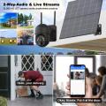 20W Solarpanel WiFi PTZ Security 4G Kamera