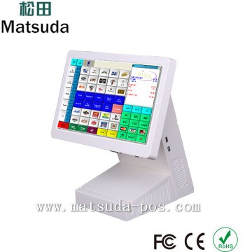 Factory supply12 inch TFT LED 1366*768 touch screen cash register machine with MSR Reader
