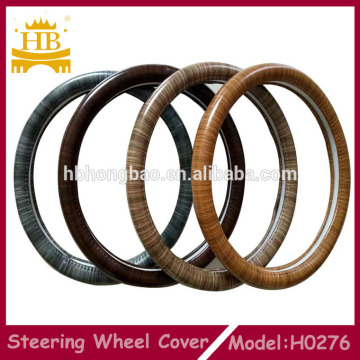 Hot selling wooden pvc car accessories , auto steering wheel cover