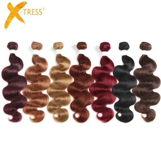 X-TRESS new  100% cuticle aligne 613 virgin human hair Tape hair extension peruvian hair weaving for women