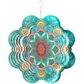 Multi Color Mandala Flower Wind Spinners