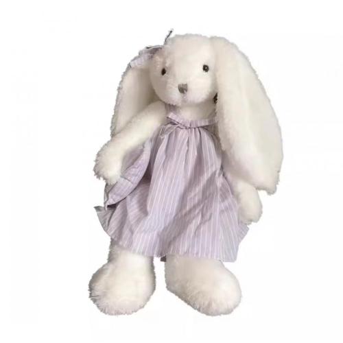 Purple skirt lop rabbit stuffed toy girl toy