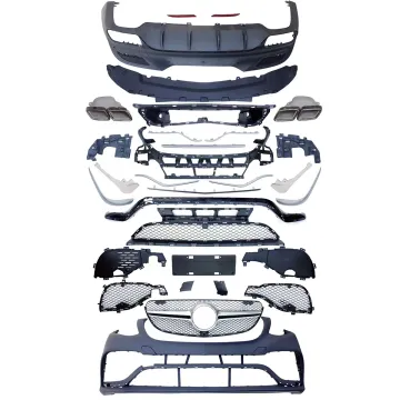 Car Body Kit for Mercedes-Benz GLE W292 Facelift 2015-2019 GLE63 Coupe - Front Bumper Grille Rear Diffuser