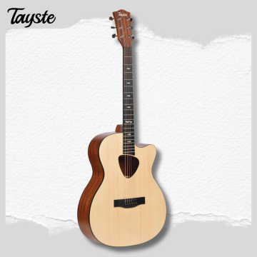 Guitar pick shape hole semi acoustic guitar
