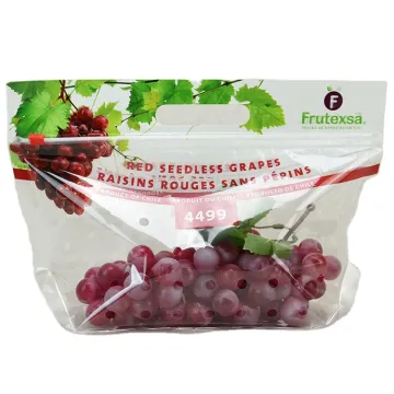 Plastic Packaging Bags With Zipper For Grape Packaging Customized Protective Vent Bags for farms