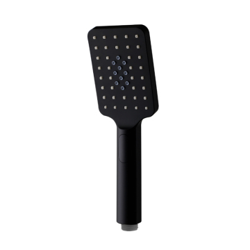 High Quality Black Brass Bathroom Handheld Showerhead with Square Nozzle
