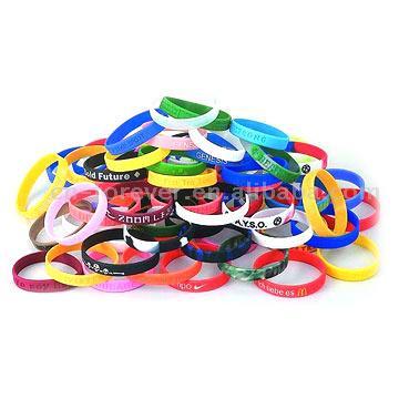 silicone wrist bands