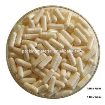 size 0 milk white color empty gelatin capsule shell/ capsule empty gelatin /empty medicine capsule