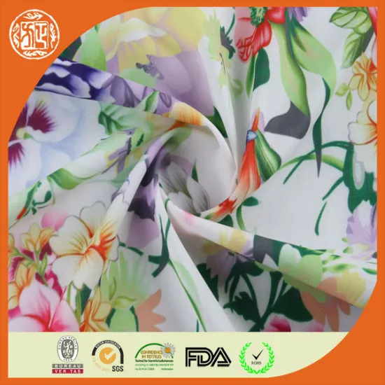 low moq 50d chiffon printed tutu dress fabric