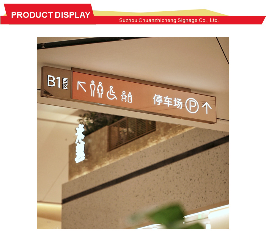 Laser Cut Shopping Mall Floor Guide Markers