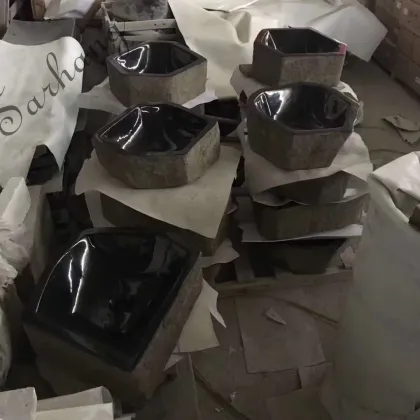 Irregular marble stone sink