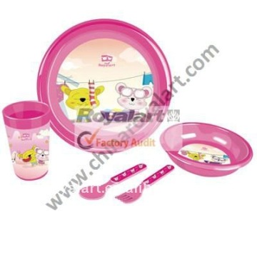 Food safe plastic dinner set with nice design