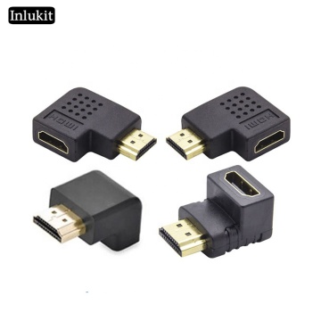 90 Degree HDMI Right Angle Adapter for 4K Ultra HD Video and Audio Transmission