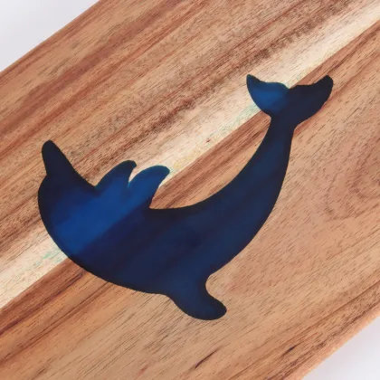 acacia wood cheese cutting board with handle