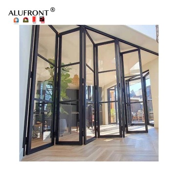 AS2047 Outdoor Aluminium Double-layered Glass Bi Fold Patio Doors