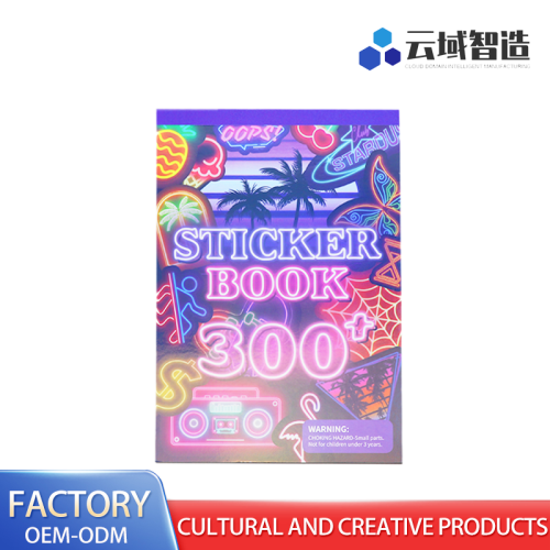 Coleção de design criativo de livro de adesivos Neon Mirage