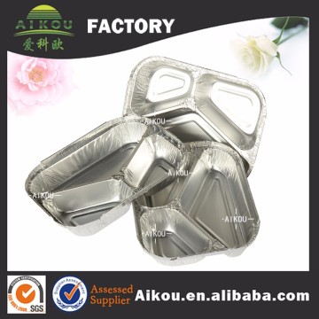 High quality aluminum foil disposable insulated food tray/ container/ pan