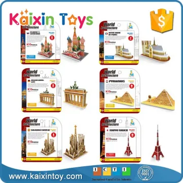 customized mini 3D paper puzzle for promotion