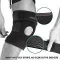Wholesale Angle Adjustable Adult Rubber Elastic Open Patella Knee Support Brace Immobilize
