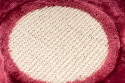 Cat Scratching Board with a Swinging Mouse