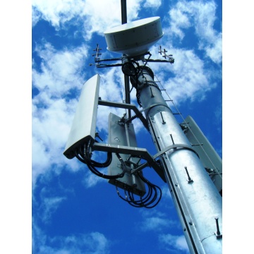 Tháp Radio Monopole thép mạ kẽm 65ft