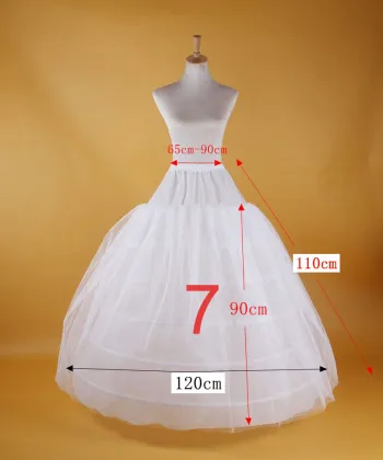 2019 New Hot Sell Bridal Wedding Petticoat Hoop Crinoline Prom Underskirt Fancy Skirt Slip