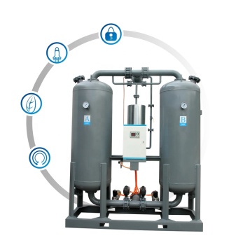 China-Made Industrial Heatless Adsorption Desiccant Air Dryer for Compressors (22kW)