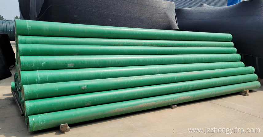 FRP PIPE IN GREEN COLOR FOR CONNECTION