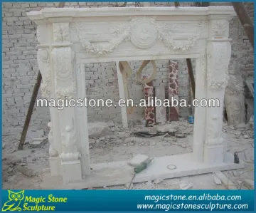 elegant french style marble fireplace mantel                        
                                                Quality Assured